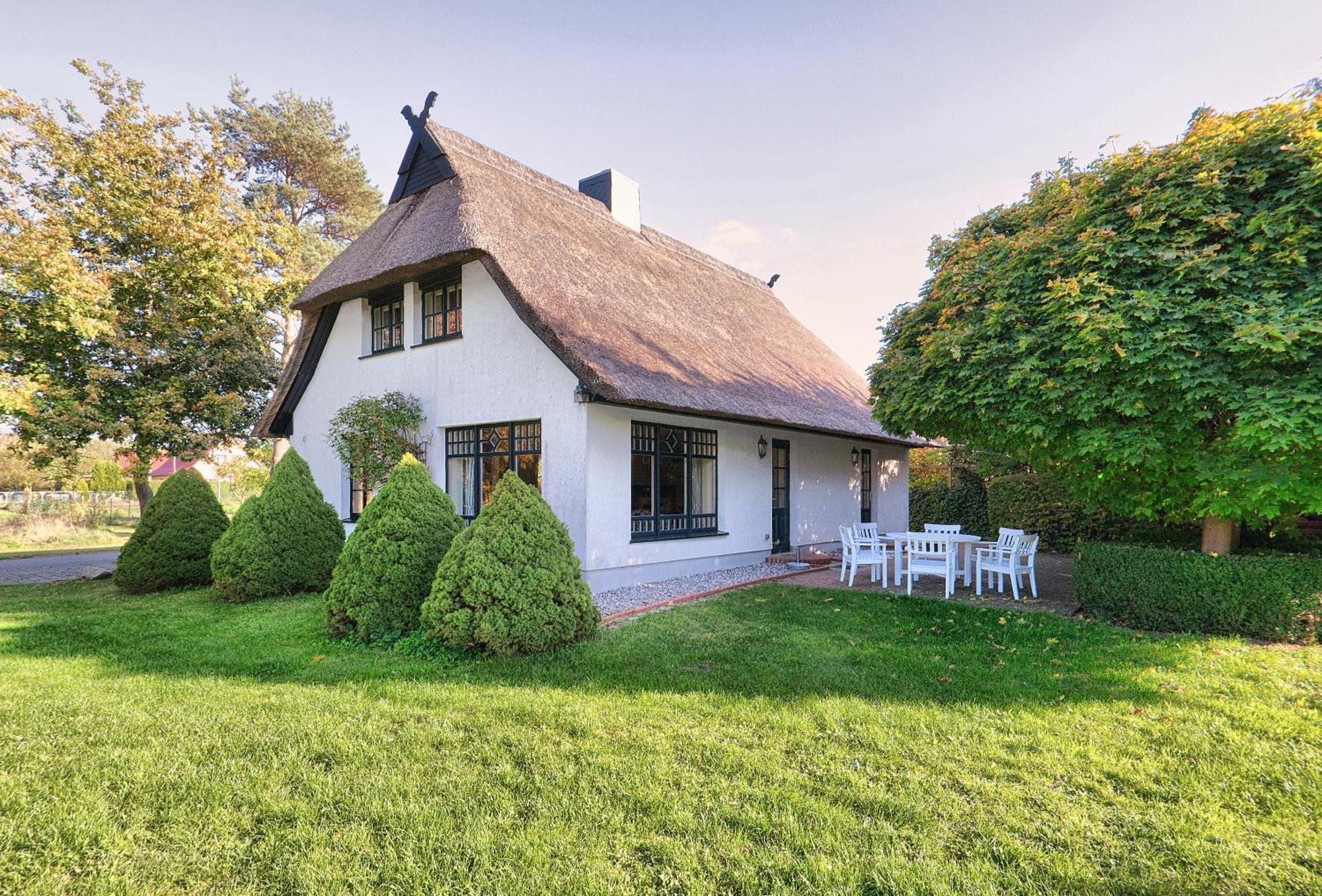 Reetdachhaus Mit Grossem Garten Und Kamin Marlow Εξωτερικό φωτογραφία
